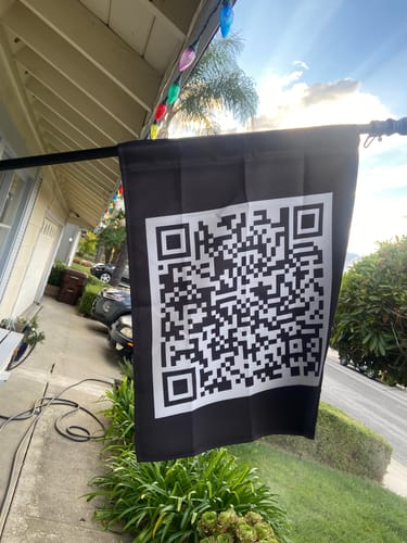 Customer photo review of F*ck Trump QR Code Flag