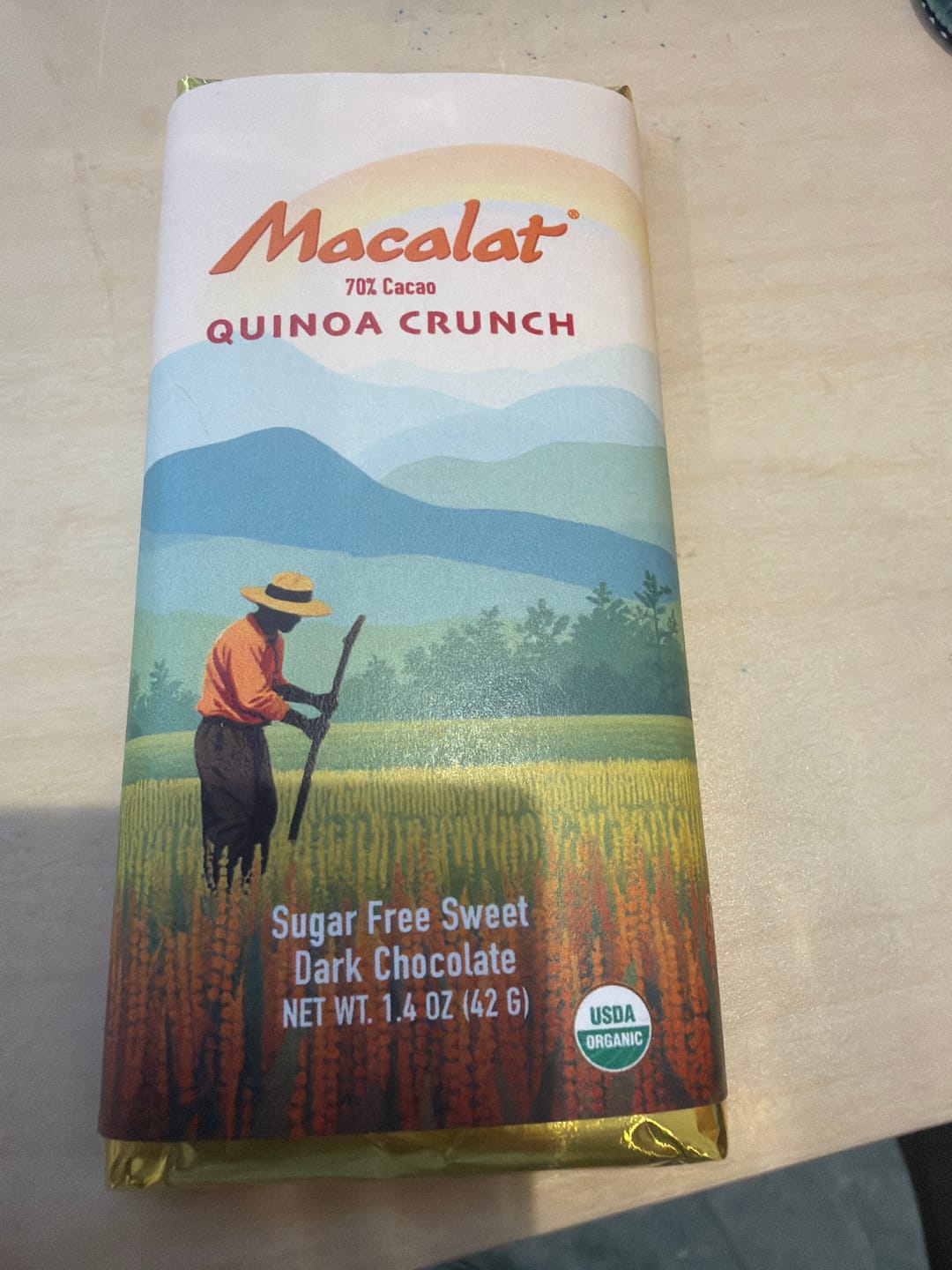 Customer photo review of Macalat Quinoa Crunch Bar