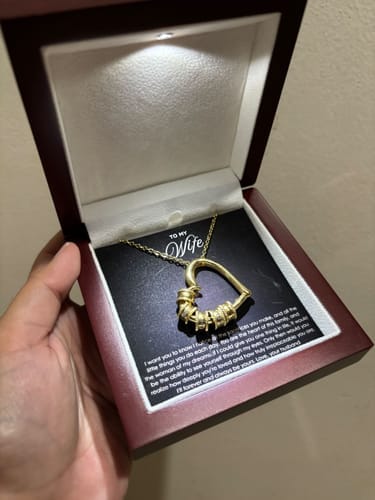 Customer photo review of "The Heart of the Family" Necklace