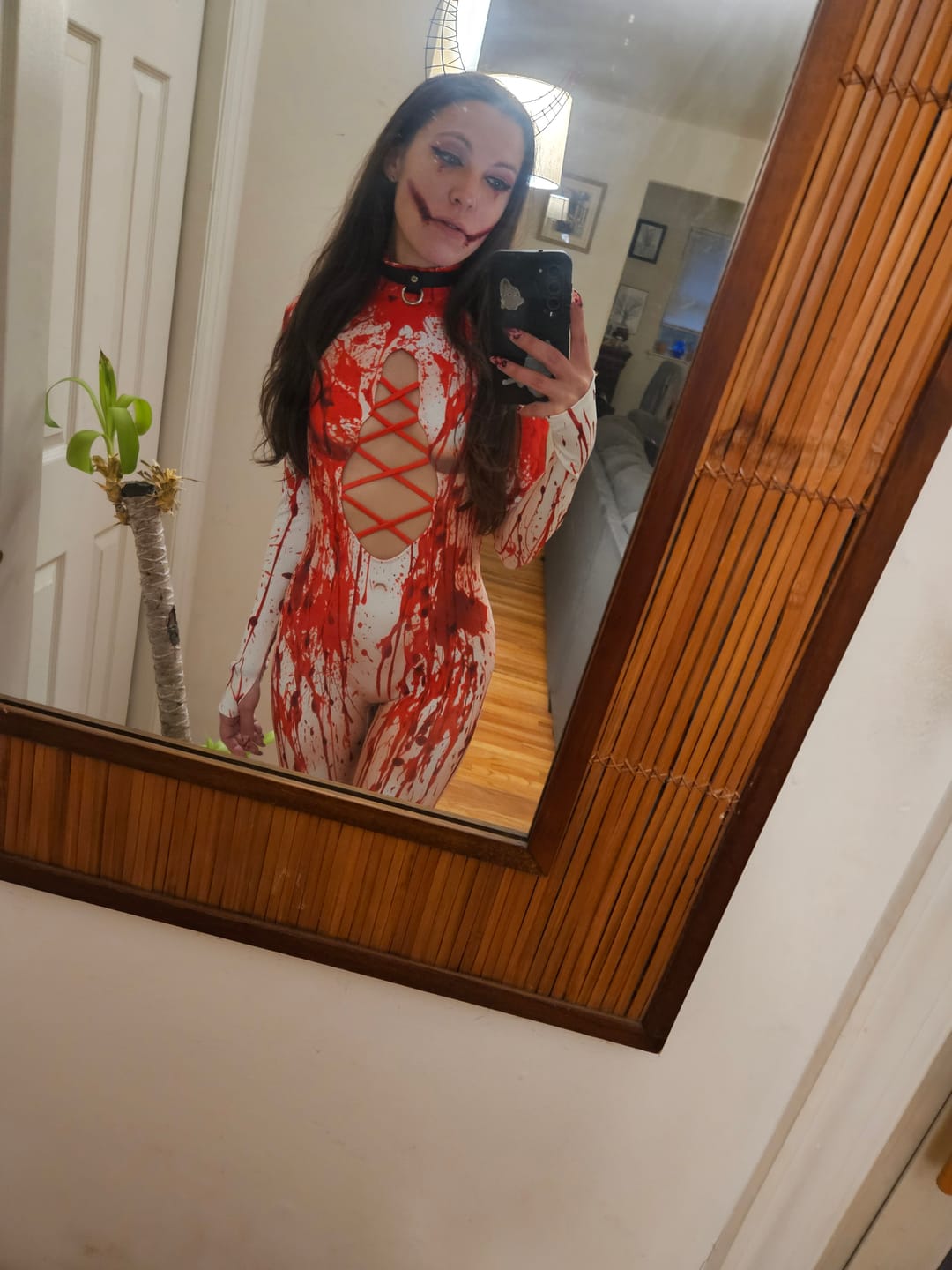 Customer photo review of Miss Murder Open Front Costume
