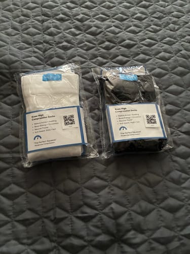 Customer photo review of Performance Eucalyptus Compression Socks