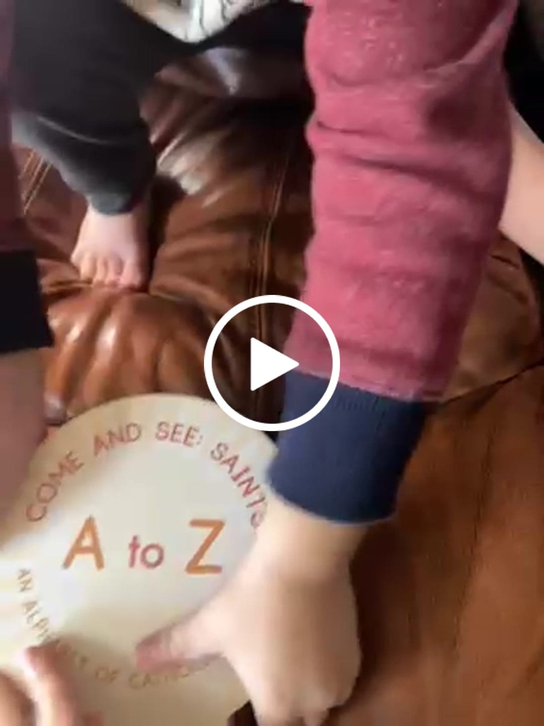 Customer video review of 2025 Award Winner - Come and See: Saints A to Z - An Alphabet of Catholic Saints - shaped board book