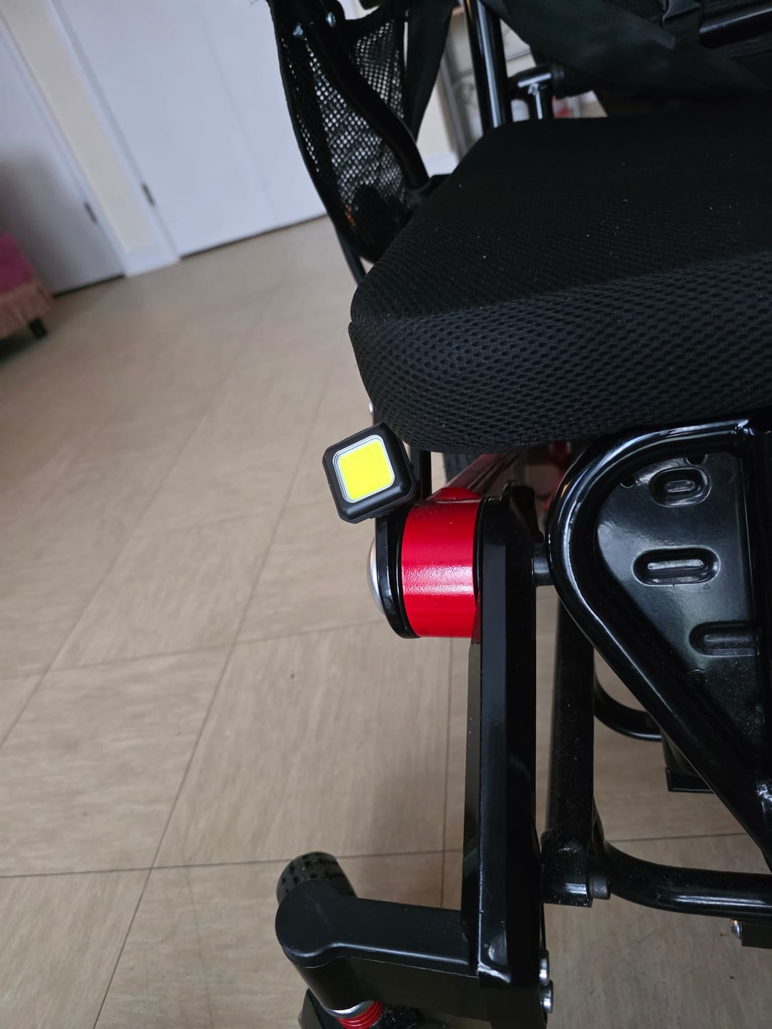 Customer photo review of LED Safety Lights for Electric Wheelchair