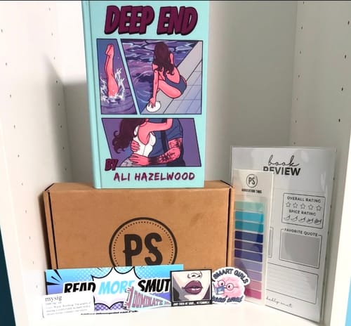 Customer photo review of smut slut book club subscription