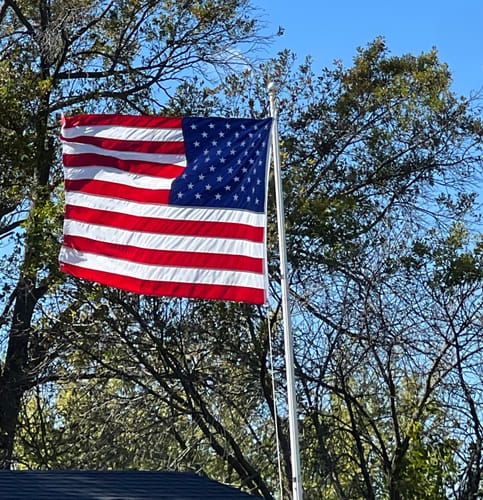 Customer photo review of 4' x 6' American Flag