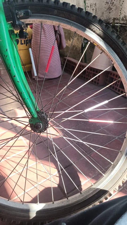Customer photo review of Réflecteurs pour rayon de vélo