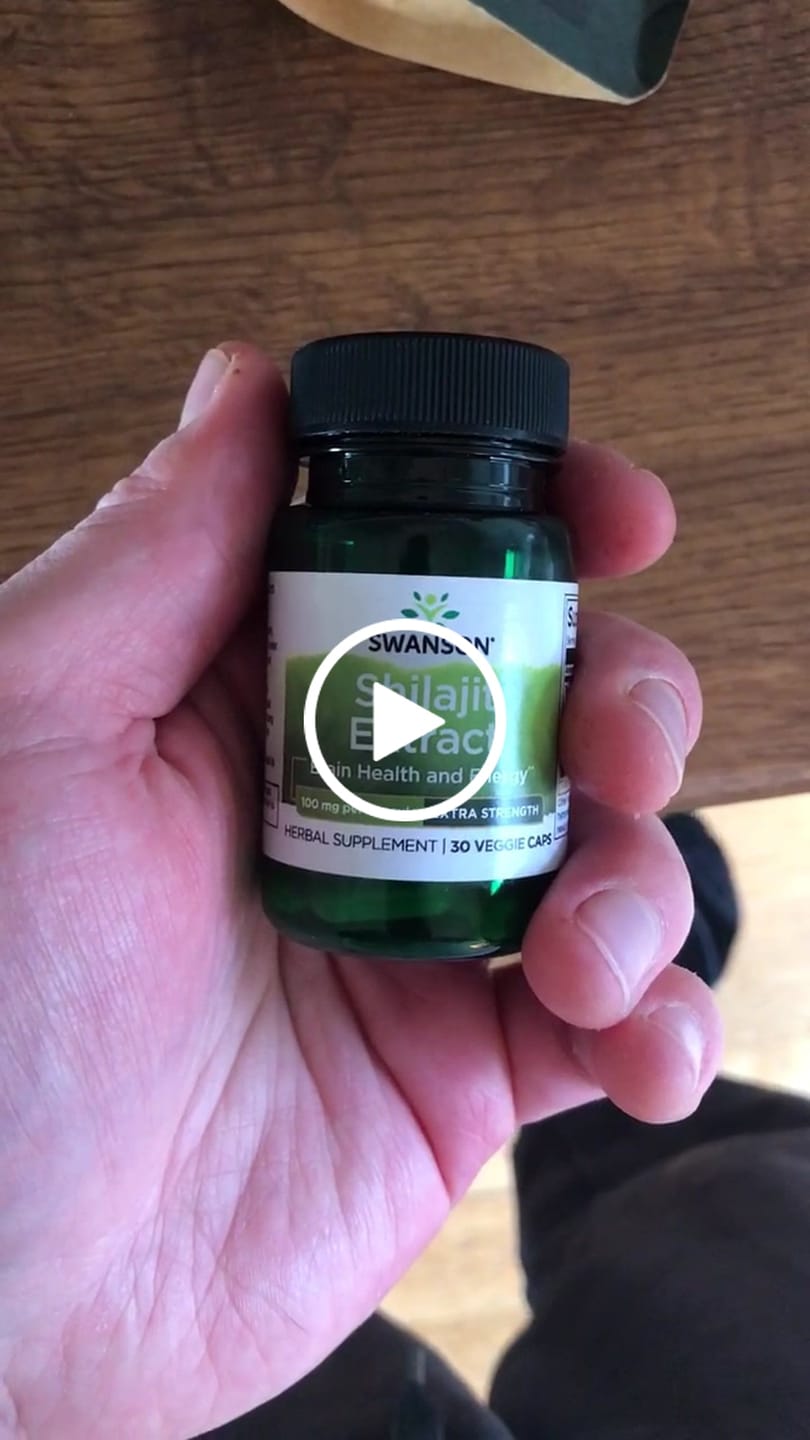 Customer video review of Super Strong Shilajit Extract Swanson 30 kapslar