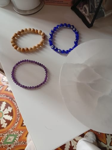 Customer photo review of Pulsera Ojo Turco Azul Oscuro - 8mm || Protección - Mal de ojo