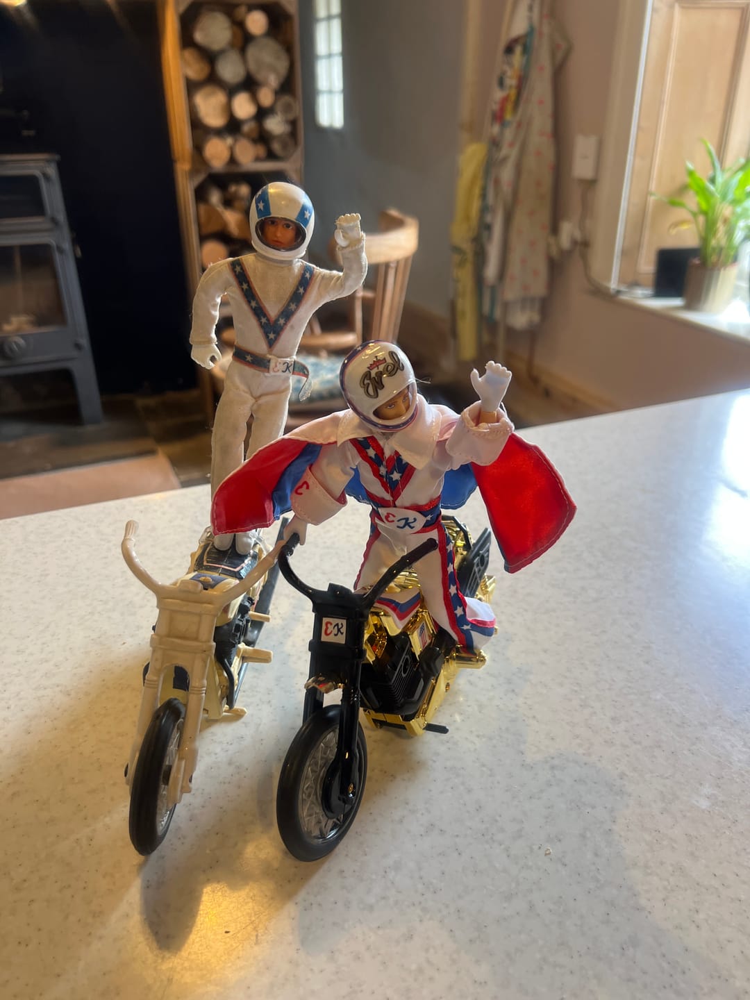 Customer photo review of Evel Knievel 50th Anniversary Stunt Cycle - Golden High Jumper