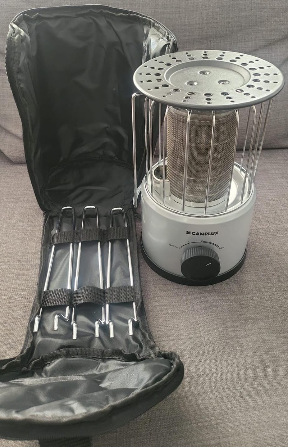 Customer photo review of CAMPLUX NanoAir 2 Portable Gas Heater 2.34kW 360° Outdoor Butane Heater for Camping & Garden