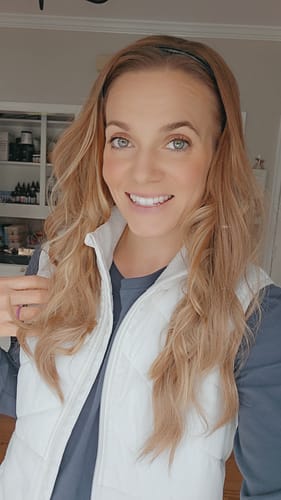 Customer photo review of Toasted Vanilla  // Illusion Lace Topper