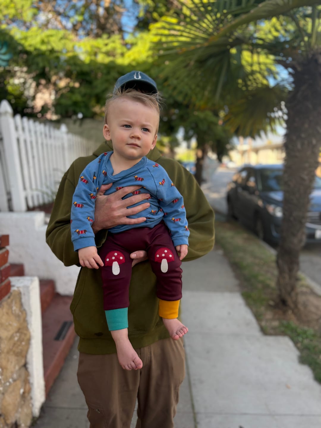 Customer photo review of Sausage Dogs Raglan Sweatshirt