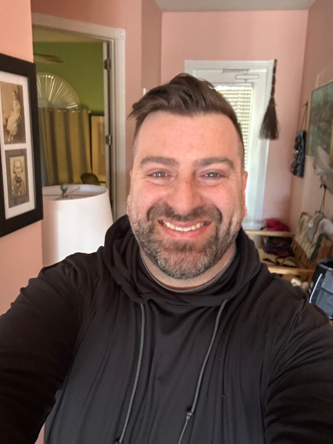 Customer photo review of Galaxy Black – Performance Hoodie