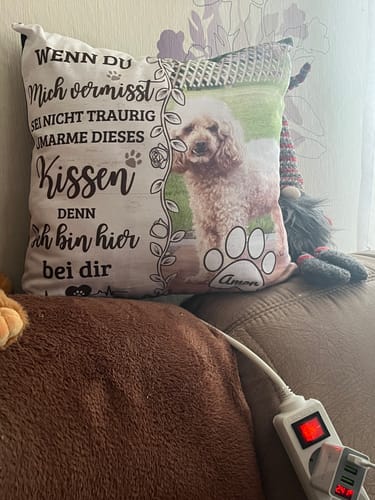 Customer photo review of Seelentröster - Individuelles Kissen