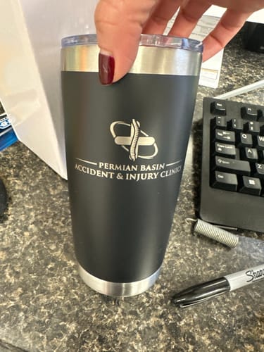 Customer photo review of (6 Pieces) Laser Engraved Tumbler | 20 oz