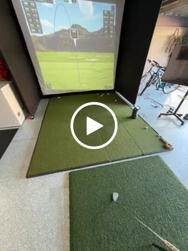 Customer video review of Fiberbuilt Player Preferred 8'x10' Single-Hitting Combo Golf Mat