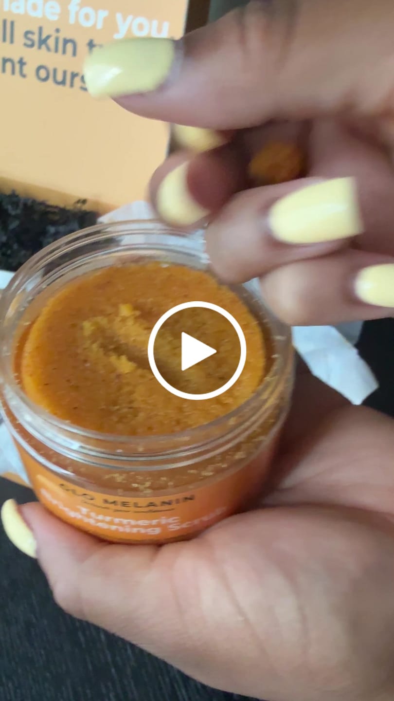 Customer video review of Turmeric Dark Spot Removal Scrub