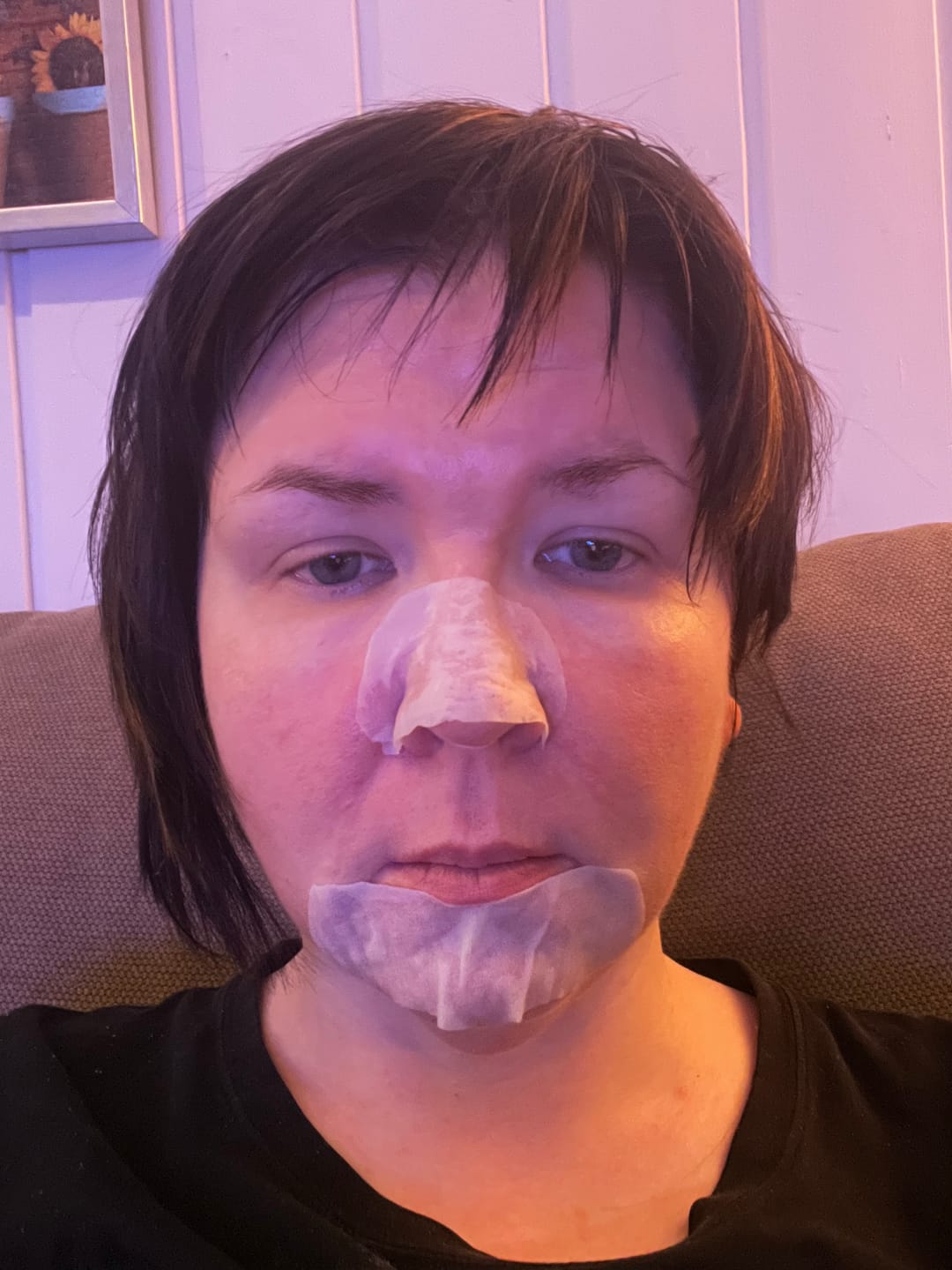 Customer photo review of Petitfee Blackhead Melting Mask (5stk)