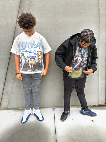 Customer photo review of Vale Forever Godfather Bling Tee White