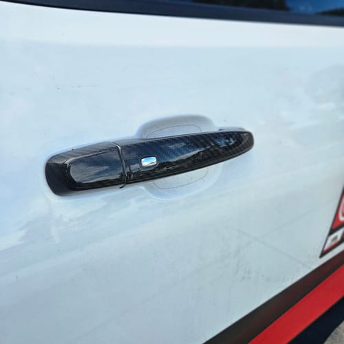 Customer photo review of 2016-2024 Camaro Carbon Fiber Exterior Door Handle Cover