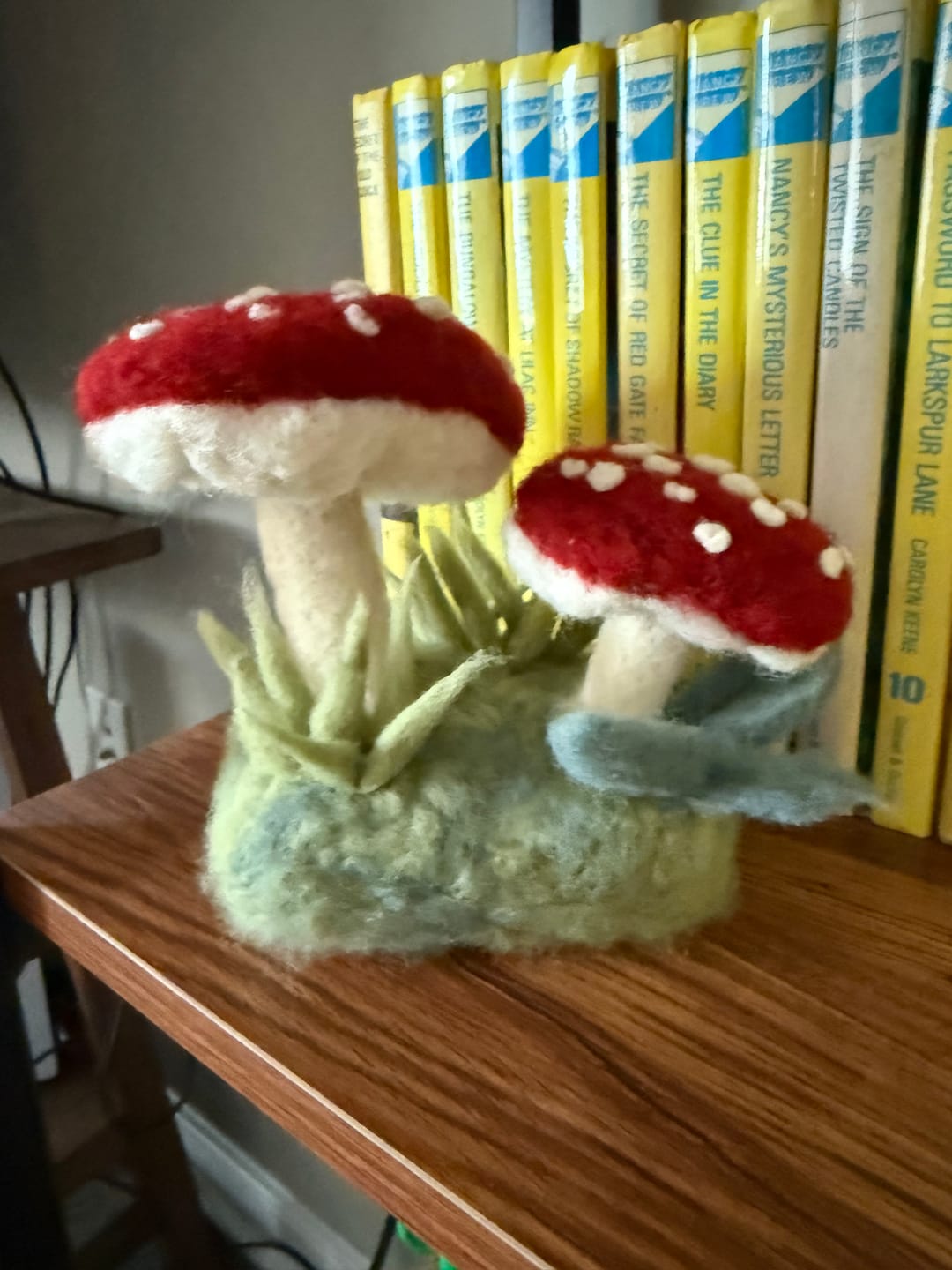 Customer photo review of Forest Toadstools Mini Needle Felting Kit