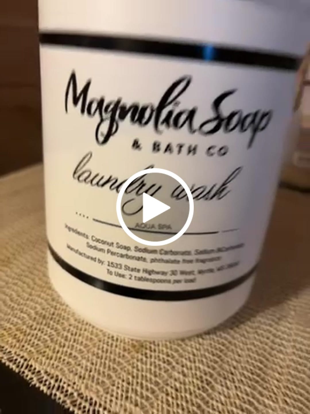 Customer video review of Laundry Wash