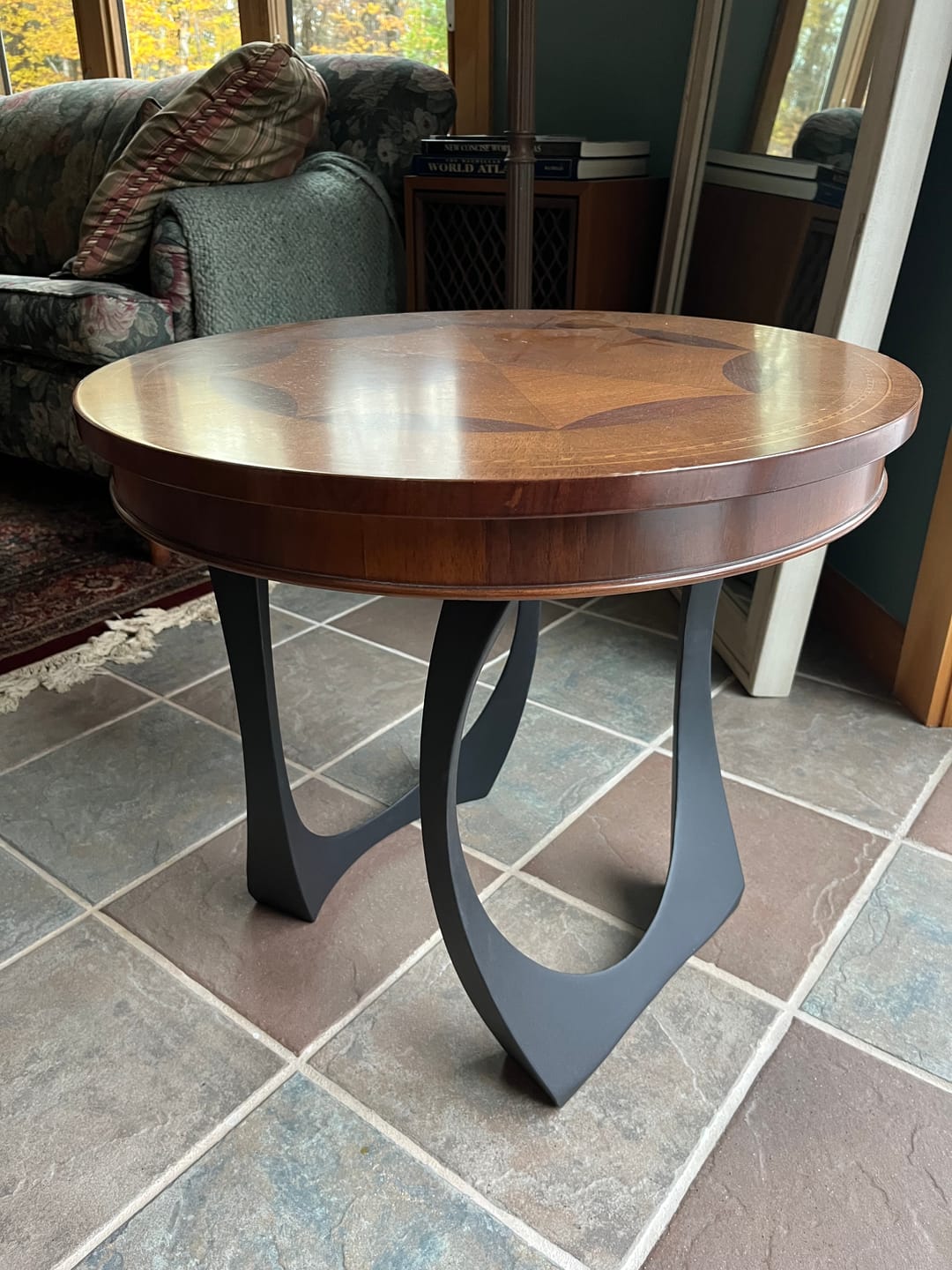 Customer photo review of End Table Legs 218 Cleo 20H Unique Metal Furniture
