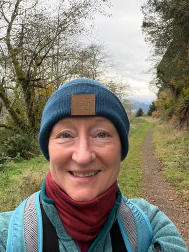 Customer photo review of Baylor Beanie - Majolica Blue