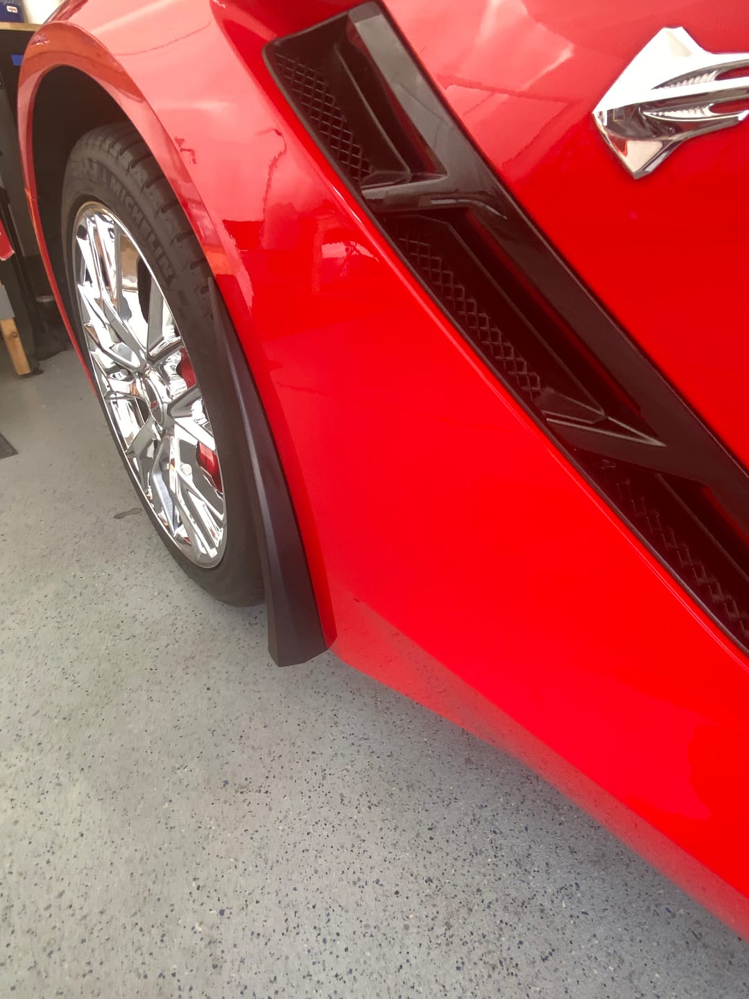 Customer photo review of Corvette C7 Extended Front & Rear Splash Guards