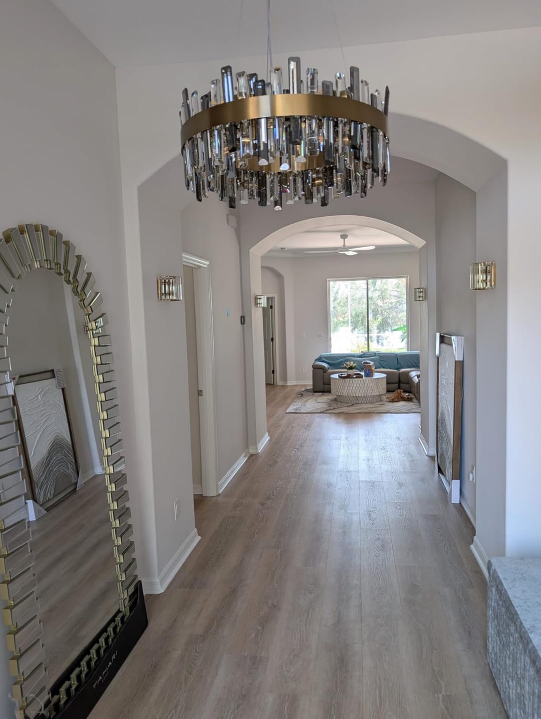 Customer photo review of WOMO Round Crystal Chandelier-WM2487