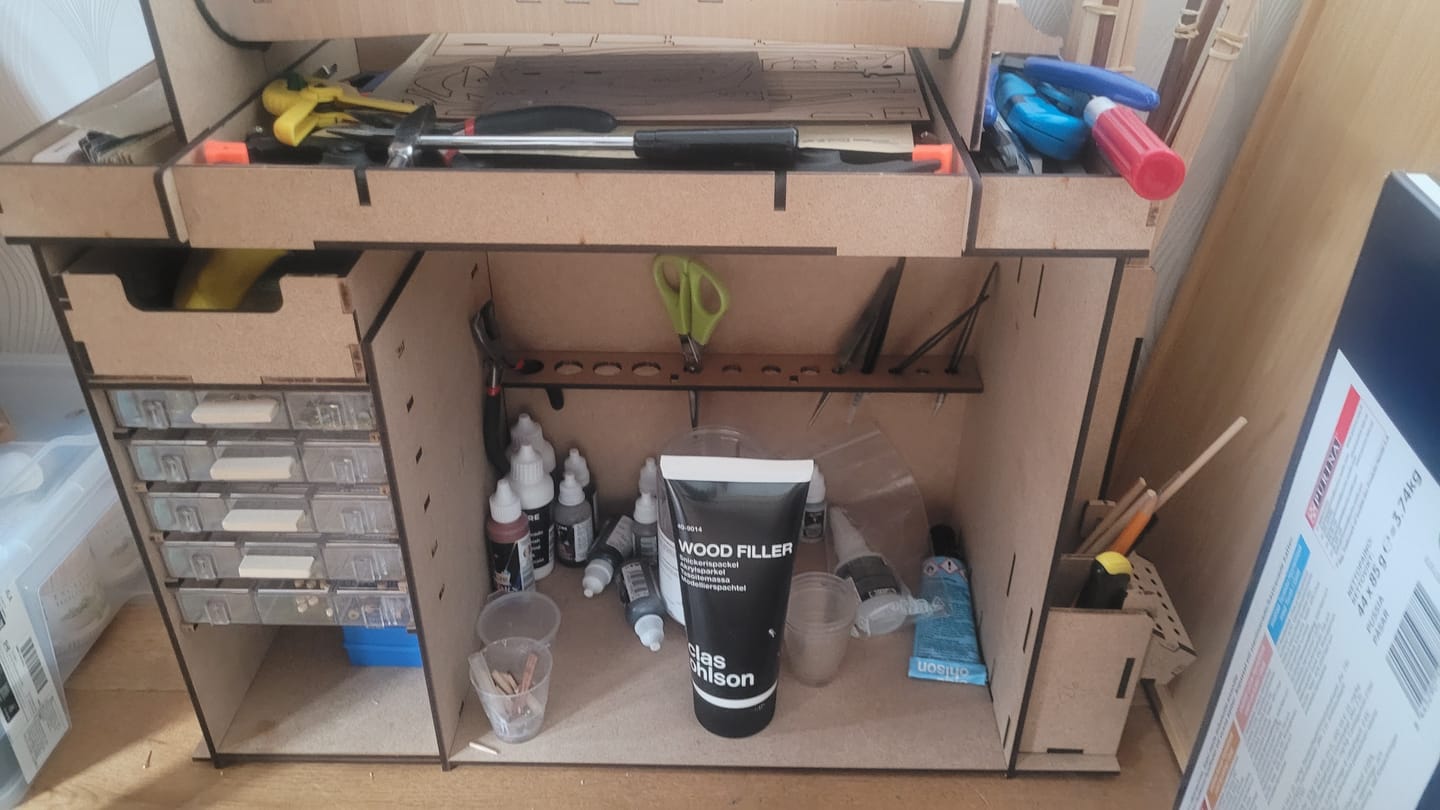 Customer photo review of Mueble taller organizador