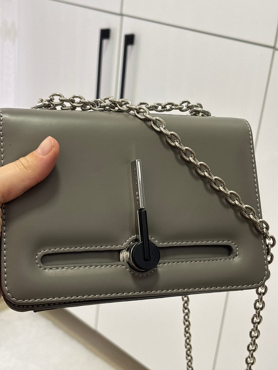 Customer photo review of Matmazel Gutta Gri Kadın Omuz Çantası