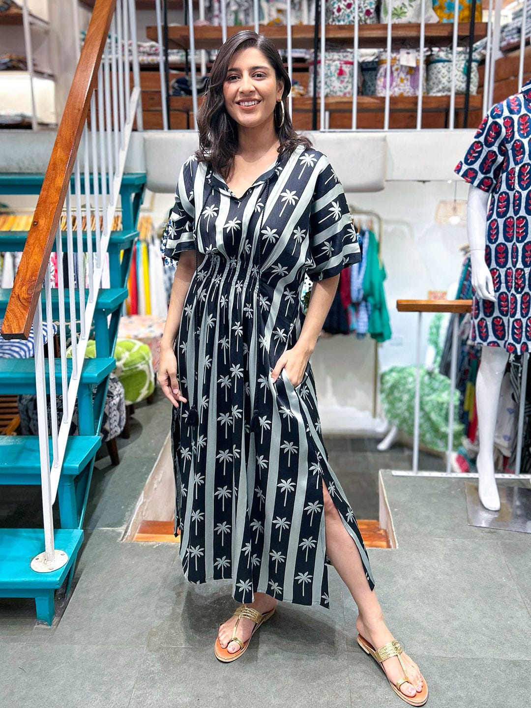 Customer photo review of Zohra Fit & Flare Maxi Dress