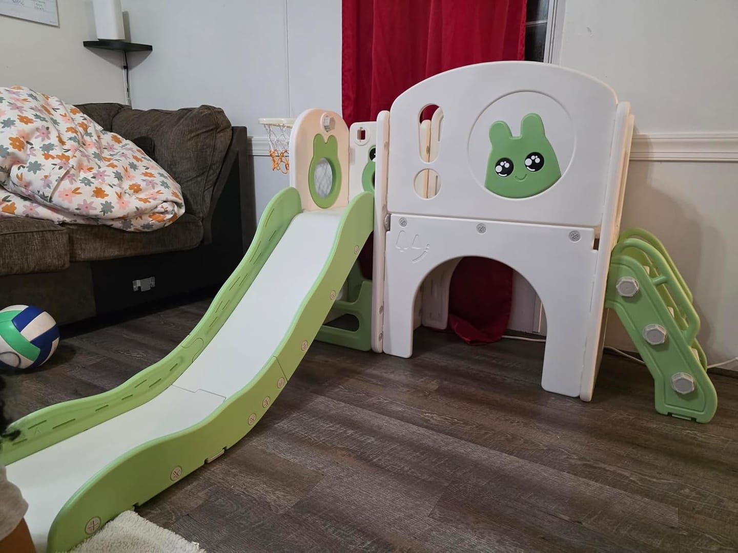 Customer photo review of TOBBI & NYEEKOY 8-in-1 Toddler Slide Climber Set