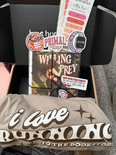 Customer photo review of smut slut book club subscription