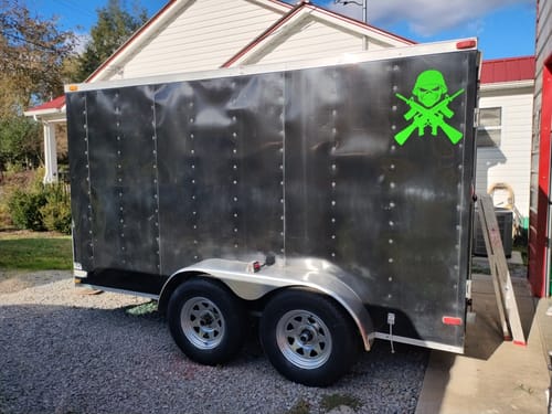 Customer photo review of Iron Maiden Machine Gun Decal