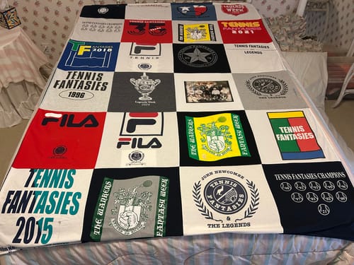 Customer photo review of Premium T Shirt Quilt
