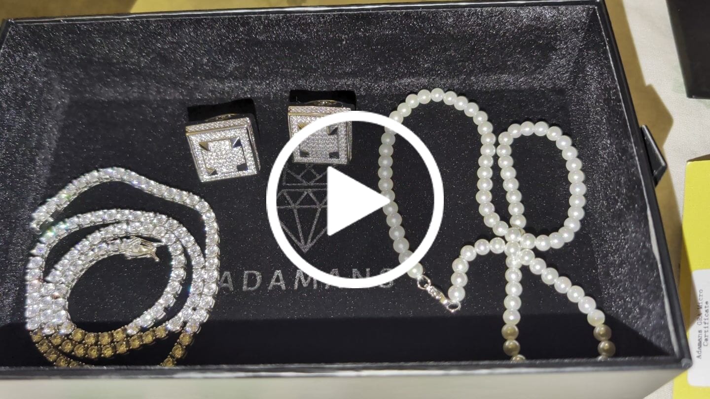Customer video review of Moissanite Square Paved Ring - 925 Silver - D Colour - VVS1