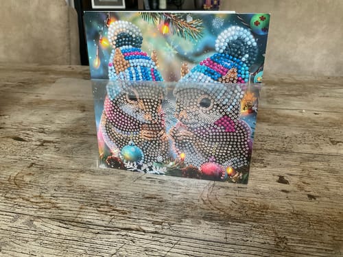 Customer photo review of 12 Kerstkaarten - Kerst Eekhoorn set