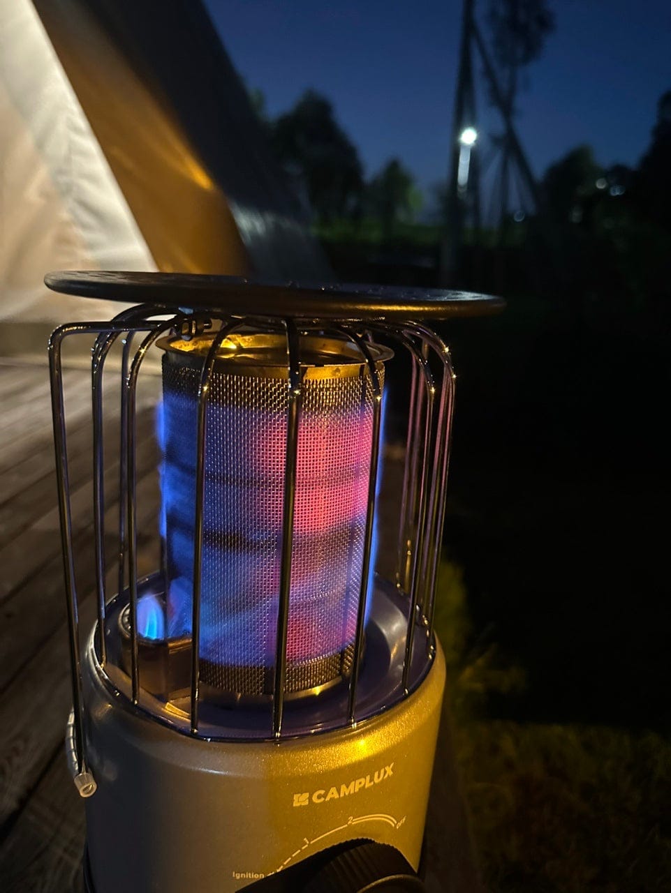 Customer photo review of CAMPLUX NanoAir 2 Portable Gas Heater 2.34kW 360° Outdoor Butane Heater for Camping & Garden