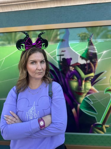 Customer photo review of Mistress of All Evil Mickey Ears