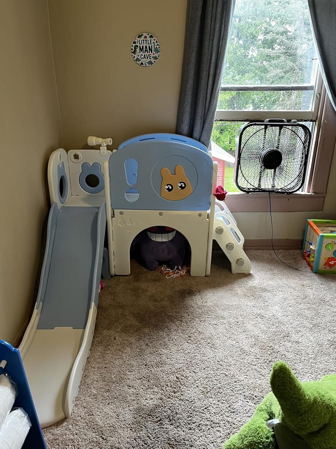 Customer photo review of TOBBI & NYEEKOY 8-in-1 Toddler Slide Climber Set