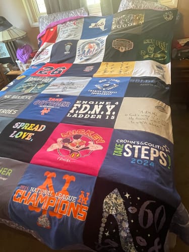 Customer photo review of Premium T Shirt Quilt