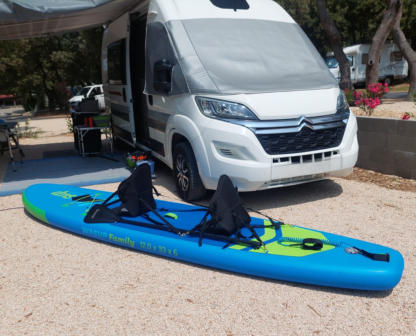 Customer photo review of Sup/kajak veslo Wasup, 3 ali 4-delno z dodatno lopato za veslanje v sede
