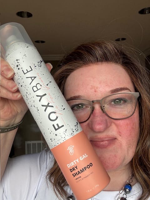 Customer photo review of FOXYBAE Dirty Gal Dry Shampoo + Biotin