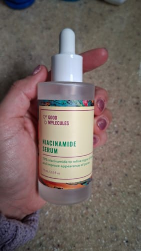 Customer photo review of Niacinamide Serum