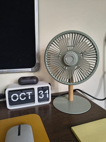 Customer photo review of LIT v2 | All Day Wireless™ Rechargeable Table Fan with Mood Light