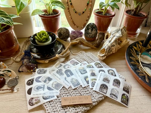 Customer photo review of Washi Stickers of 48 Phases and Forests Oracles