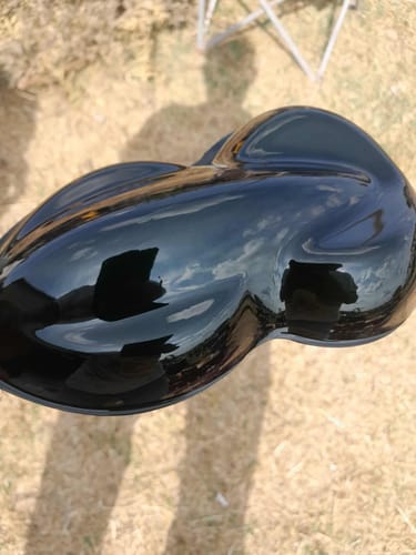 Customer photo review of Tinted Green Paint Basecoat