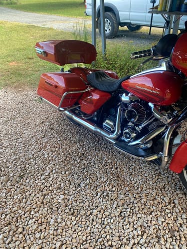 Customer photo review of Detachable Razor Tour Pack Trunk Luggage For Harley  | Mocardine